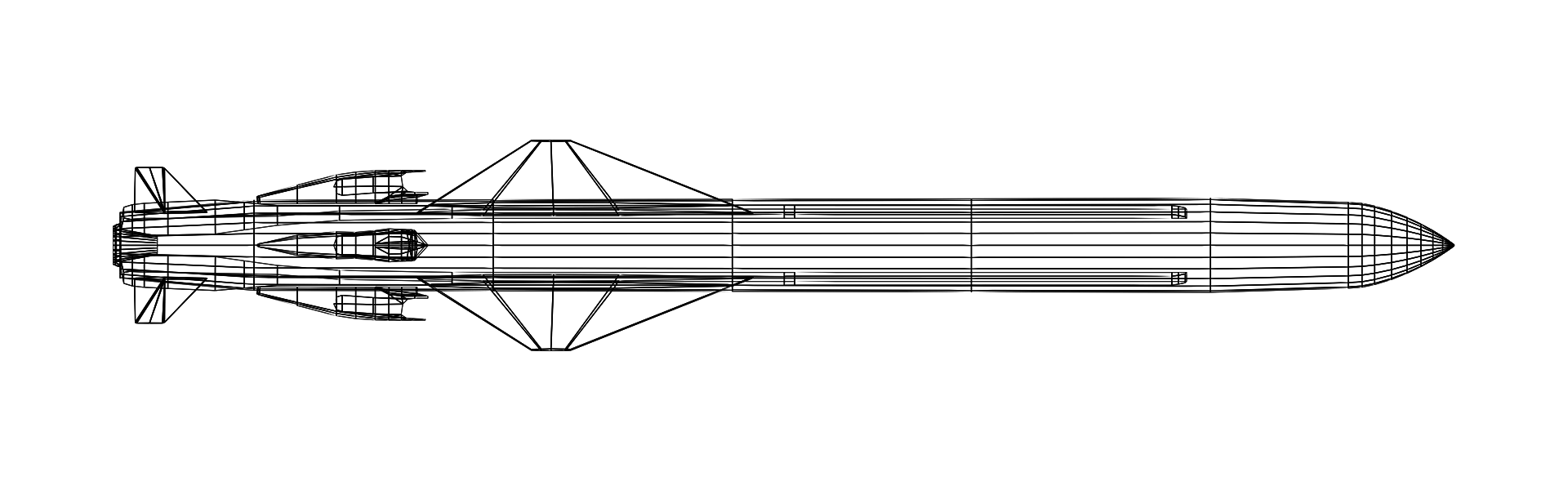 EXOCET MM40 B3C wireframe