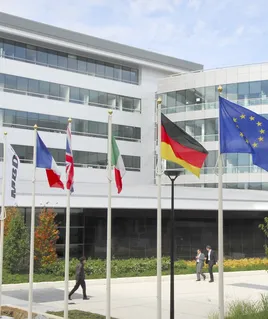 MBDA office and natco flags