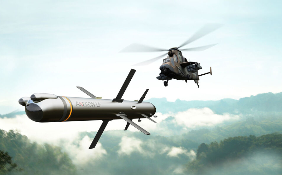 AKERON LP on helicopter