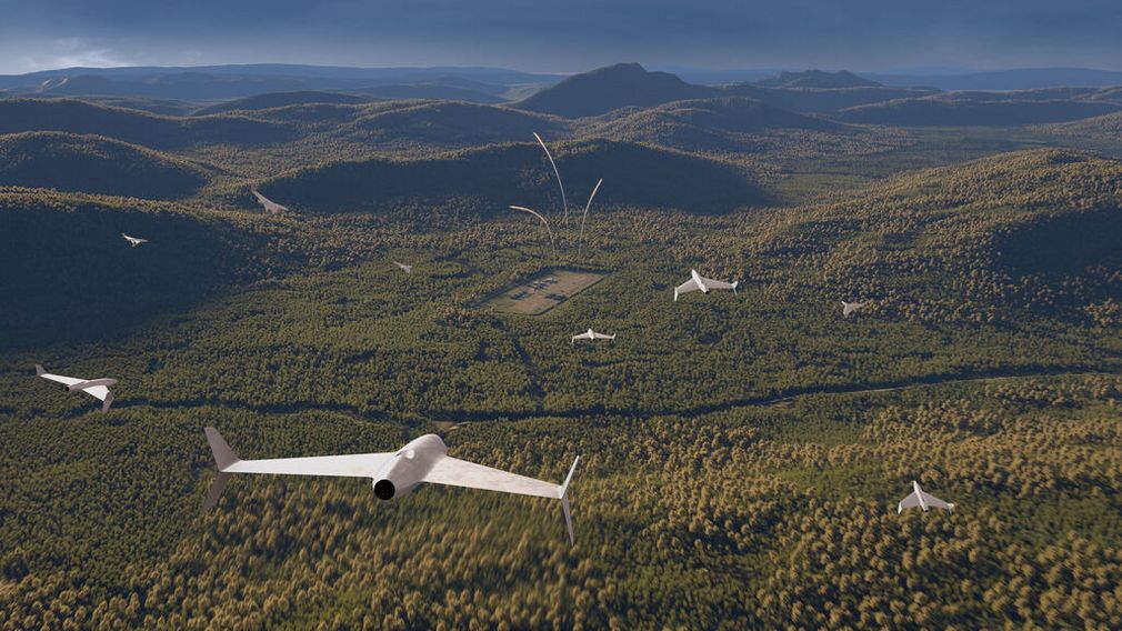 MBDA’s One Way Effector in flight – 3D © 2025/MBDA