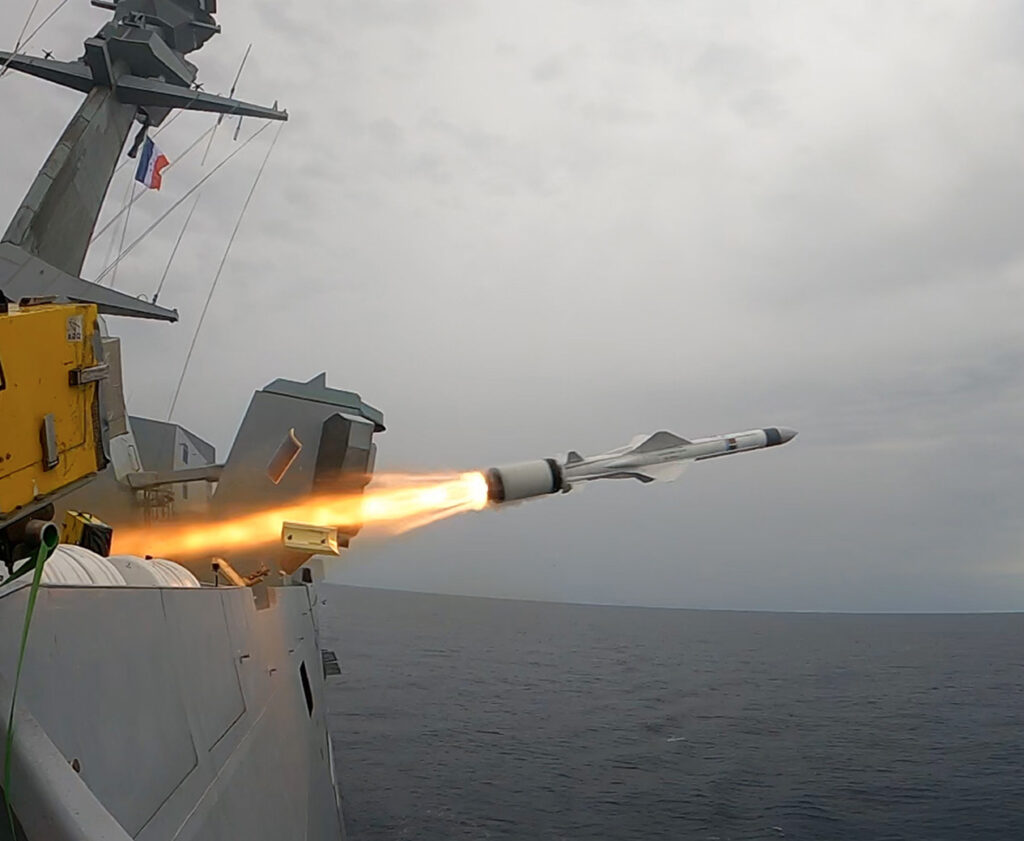 Successful firing of new generation Exocet missile from French frigate