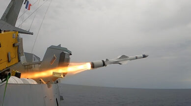 Successful firing of new generation Exocet missile from French frigate